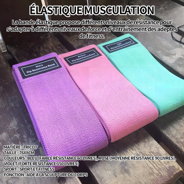 Elastique musculation 76x8cm petite résistance 60lbs résistance moyenne 90lbs grande résistance 150lbs bande elastique musculation